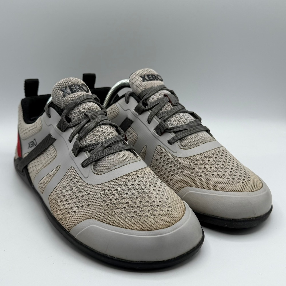 Xero Shoes Prio Neo Mens 8.5 Gray Black Minimalist Barefoot Running Sneakers